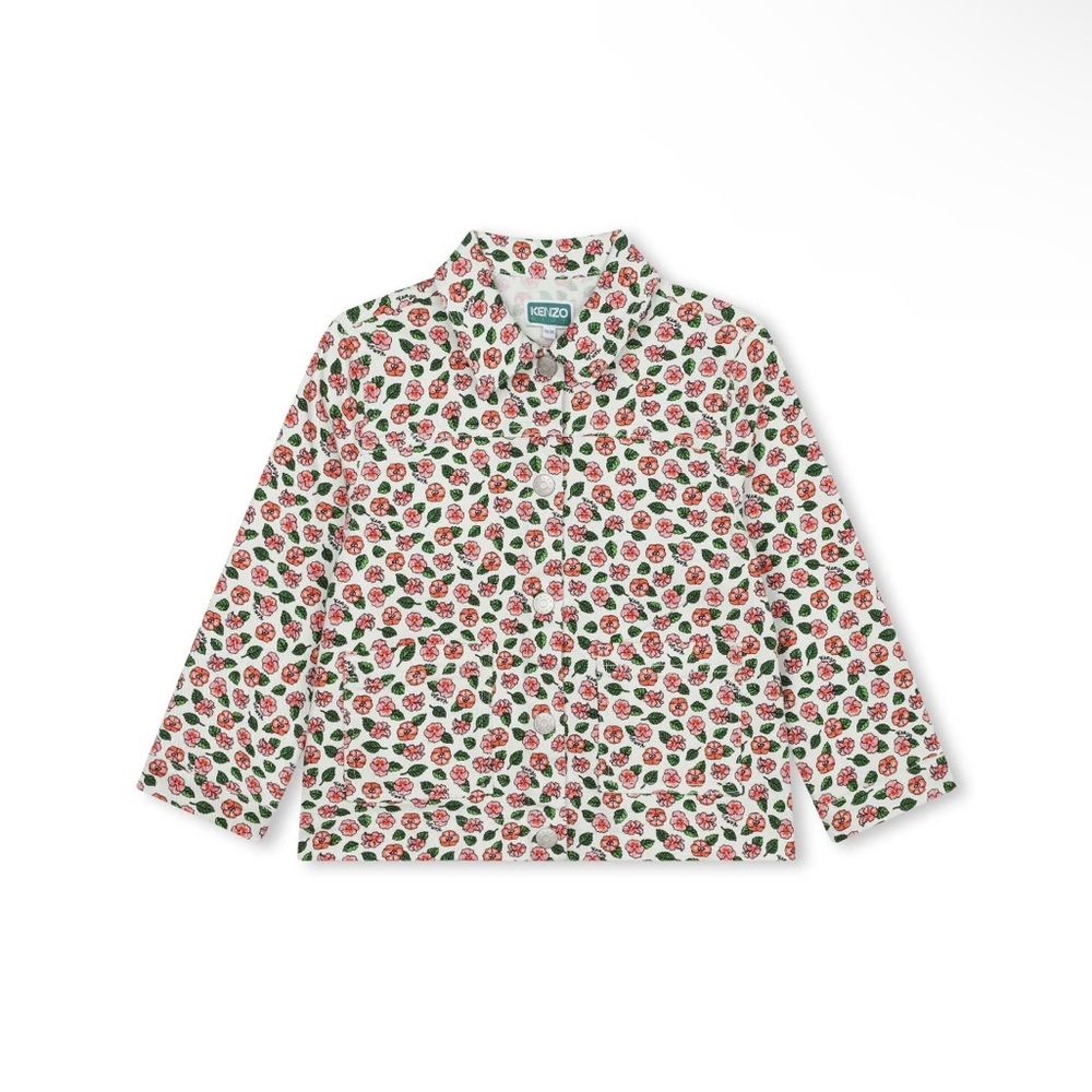Kenzo Kids Floral Jacket - Red and Green - Picture 2 of 5